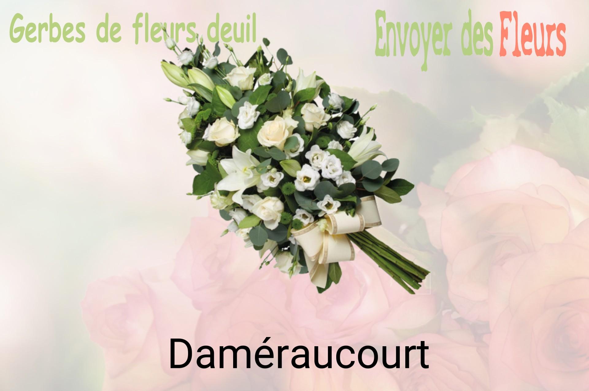 Gerbe de fleurs de deuil livrée à Daméraucourt